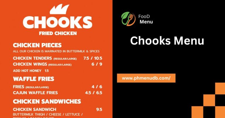 Chooks Menu – 2024 Latest Prices In Philippines!