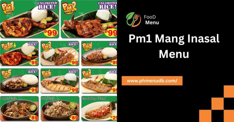 Pm1 Mang Inasal Menu – Prices In The Philippines For 2024!
