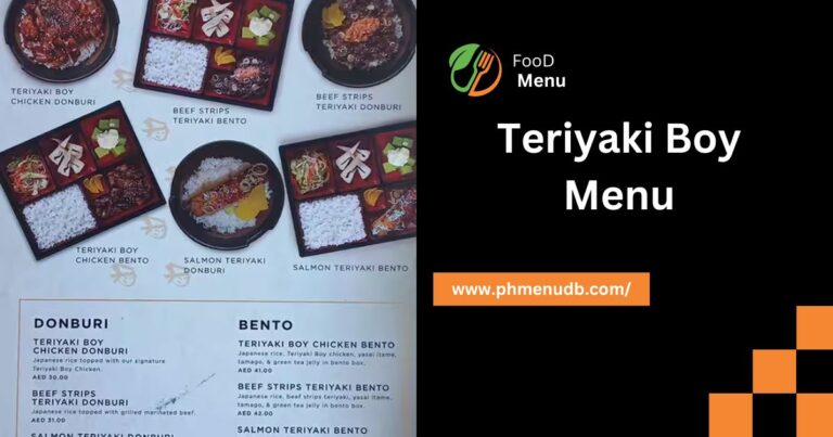 Teriyaki Boy Menu –  For 2024, Including The Prices!