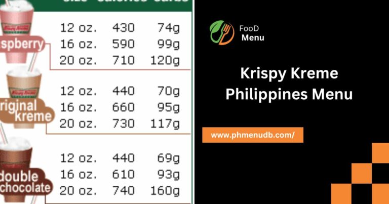 Krispy Kreme Philippines Menu – In 2024!