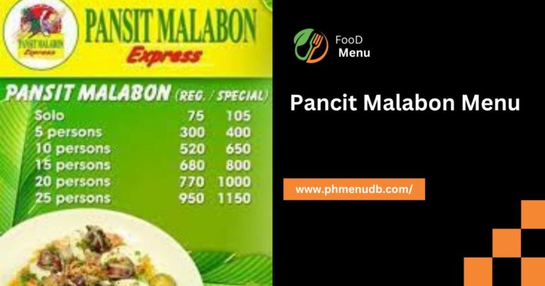 Pancit Malabon Menu – For 2024 In The Philippines!    